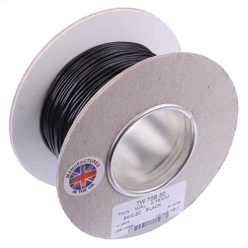 0.75mm² Thin Wall Cable 24 0.2mm 50M