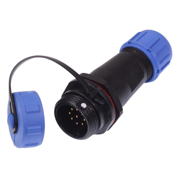 9 Pin Waterproof Male Socket Cable Connector IP68