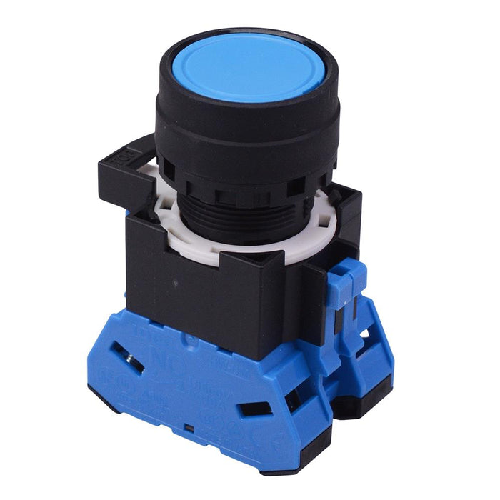 HW1B-M1F20S Blue 22mm Momentary Push Button Switch 2NO IDEC