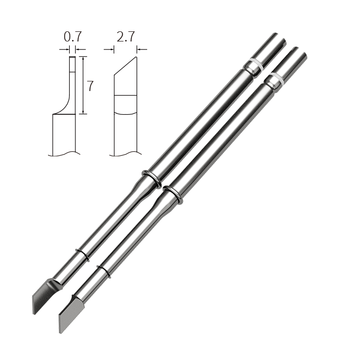 T210N-3.5B 2.7mm Knife Tweezer Soldering Iron Tip ATTEN