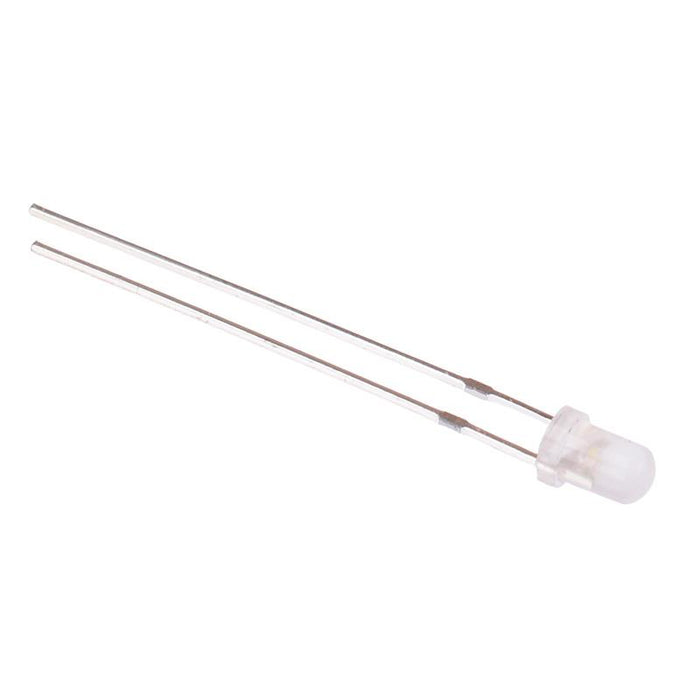 White 3mm Diffused Round LED 6000K 6000mcd