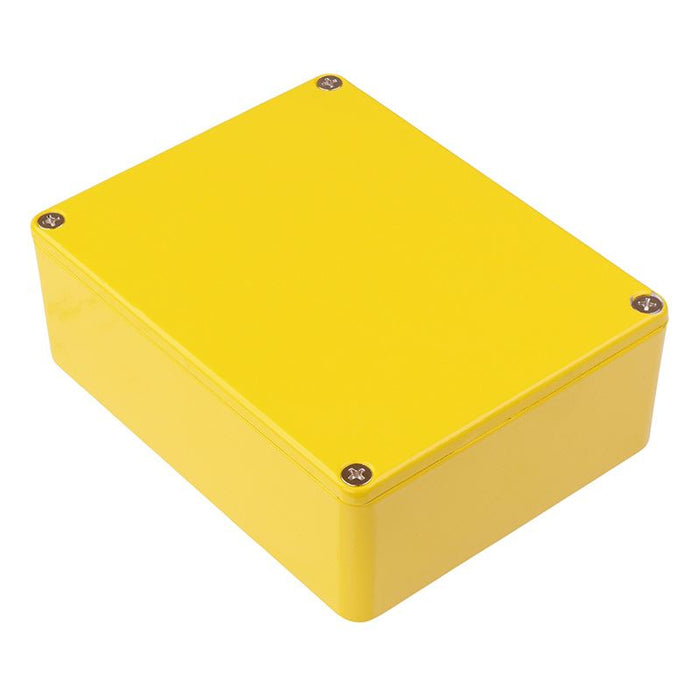 1590BBSYL Hammond Yellow Die Cast Stomp Box Enclosure 120 x 94 x 42mm