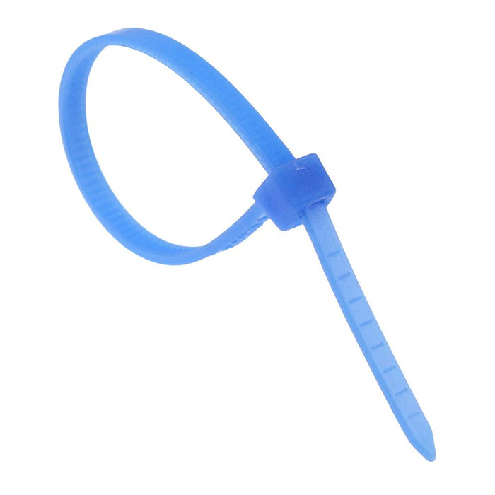 2.5mm x 100mm Blue Cable Tie - Pack of 100