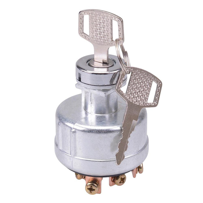 Automotive Off-On-(On) 19mm Starter Key Ignition Switch Screw Terminals