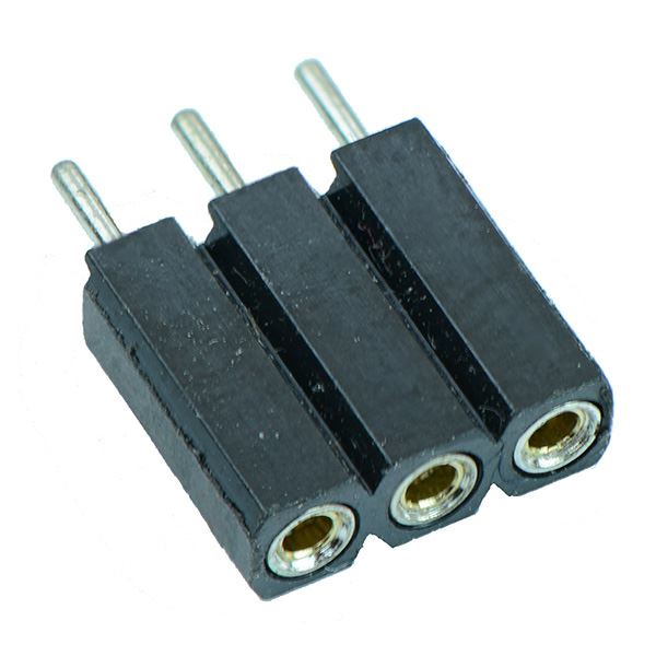 3 Way 2.54mm Single In Line SIL Socket