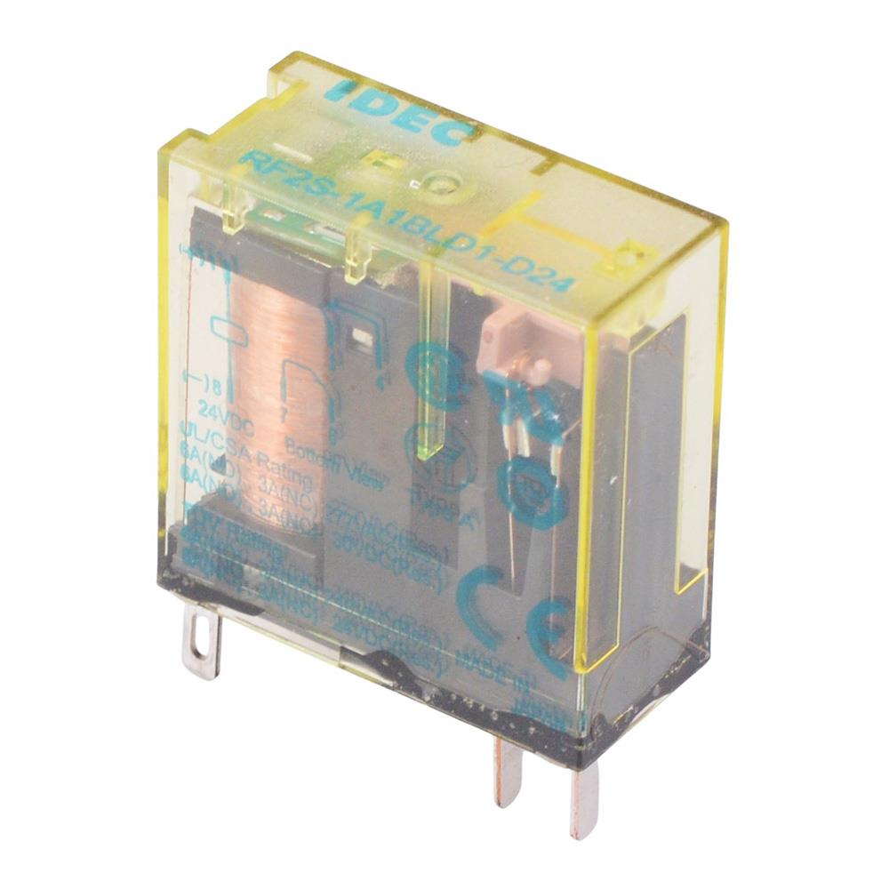 RF2S-1A1BLD1-D24 24VDC Plug-In 2-Pole Force Guided Relay LED Diode 1NO ...