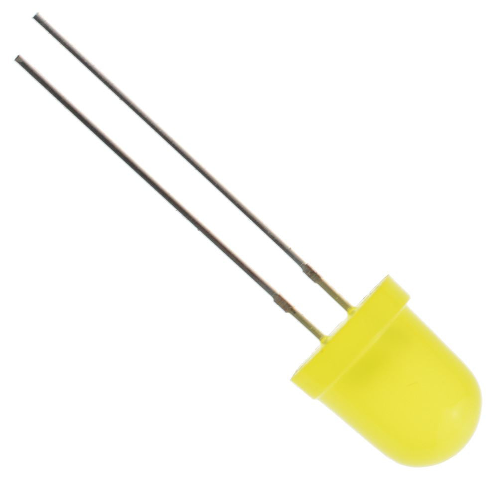 Yellow 8mm LED Diffused 500mcd 40° — Switch Electronics | Your One Stop ...