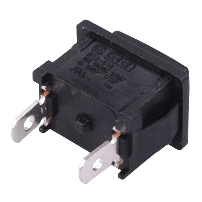 Off-(On) Momentary Rectangle Push Button Switch SPST 6A R13-516A-02