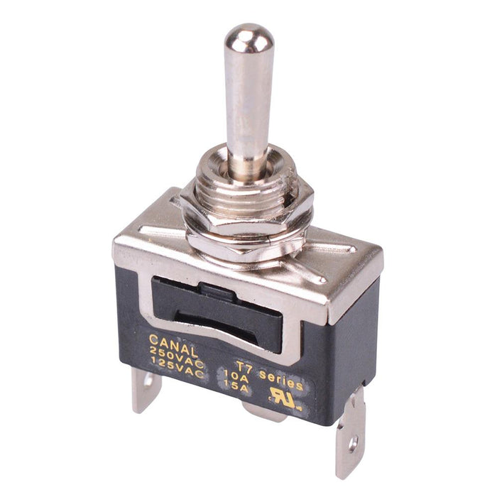 T7A17A3B2H5R (On)-Off-(On) Momentary 12mm Toggle Switch SPDT 10A 250VAC