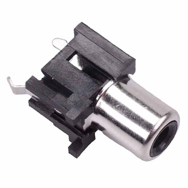 Black RCA Vertical PCB Phono Socket