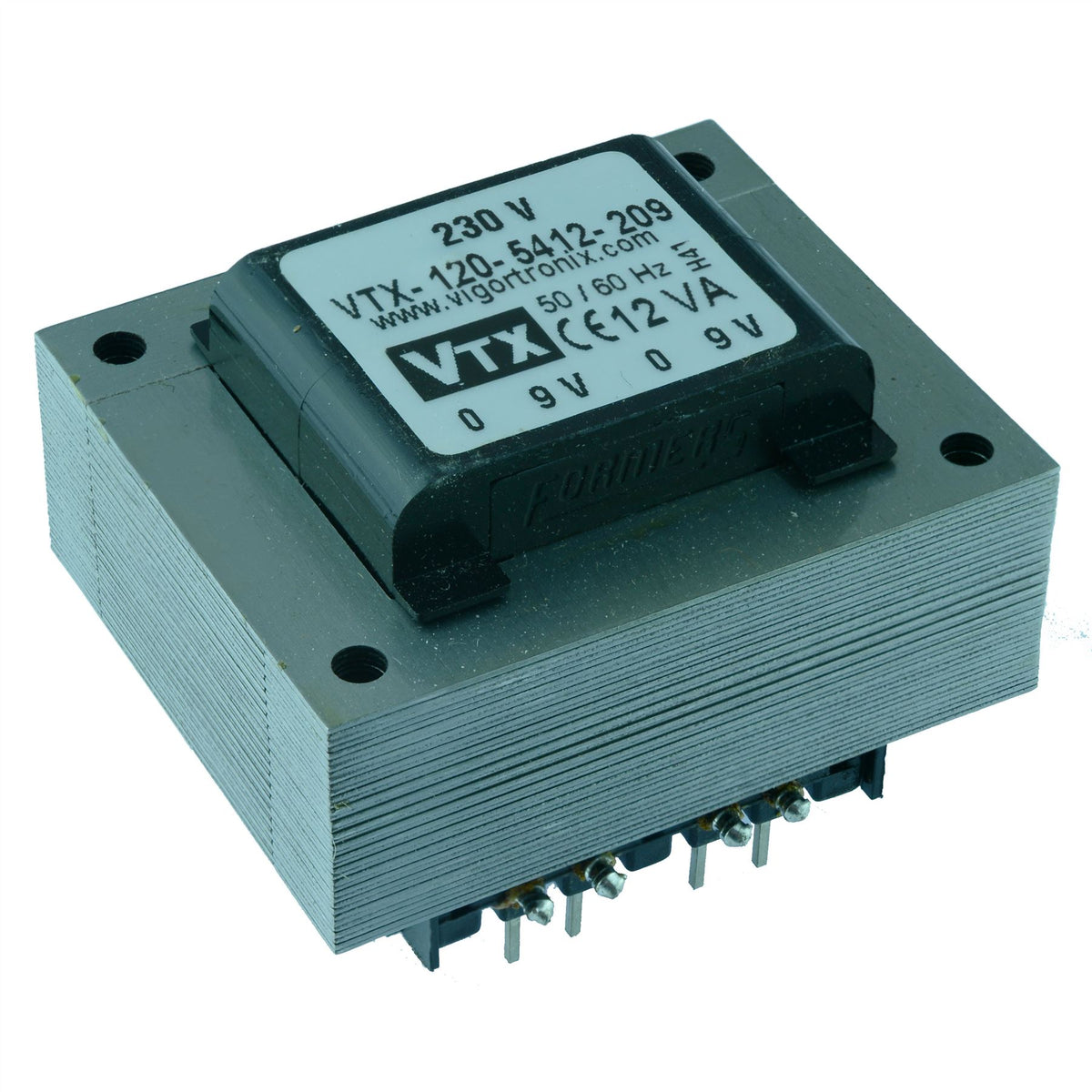 VTX-120-5412-206 PCB Transformer 230V 12VA 6V+6V Vigortronix — Switch ...