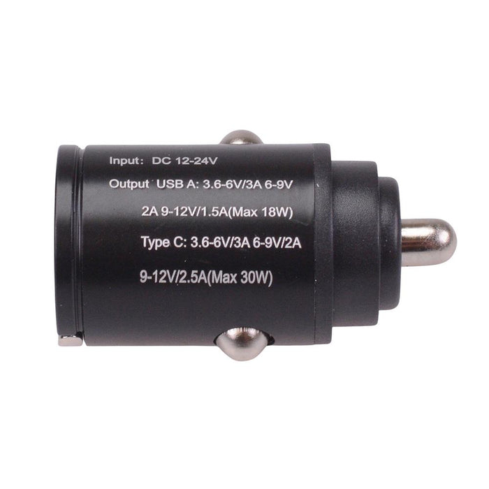 2 Port USB A & C Cigarette Lighter Car Charger 48W