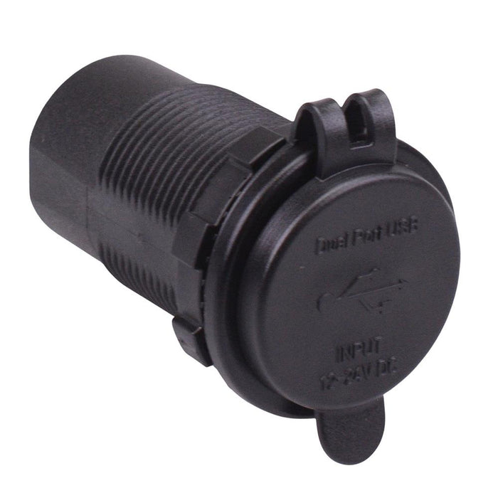 Dual USB-A + USB-C Quick Charge Socket 12-24V