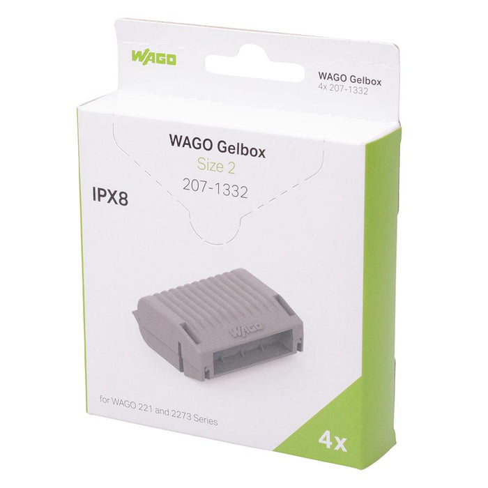 207-1332 WAGO Pack of 4 Grey Gel Box for 221 / 2273 Series Connectors