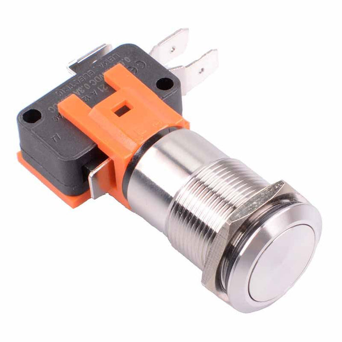 19mm Momentary Vandal Resistant Push Button Switch SPDT 21A