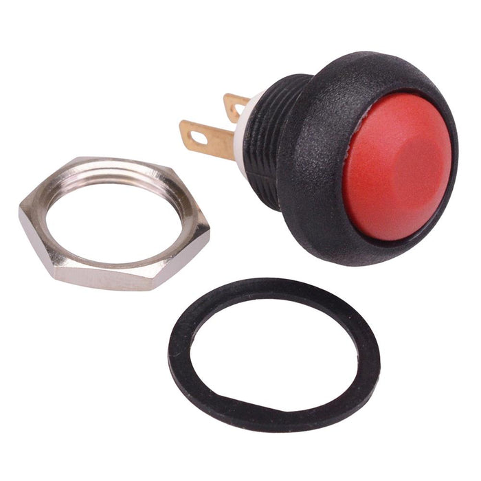 ISR3Z1AD600 APEM Red Momentary 12mm Push Button SPST IP67