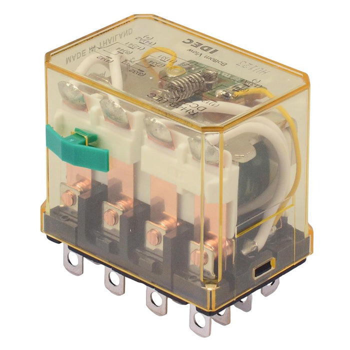 RH4B-ULCDC24V 24VDC Plug In Compact Power Relay Indicator Button 10A 4PDT IDEC