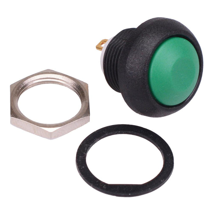 ISR3SAD300 Green Momentary 12mm Push Button Switch SPST IP67 APEM