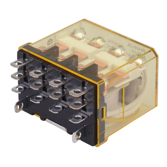 RH4B-ULAC24V 24VAC Plug In Compact Power Relay Indicator 10A 4PDT IDEC