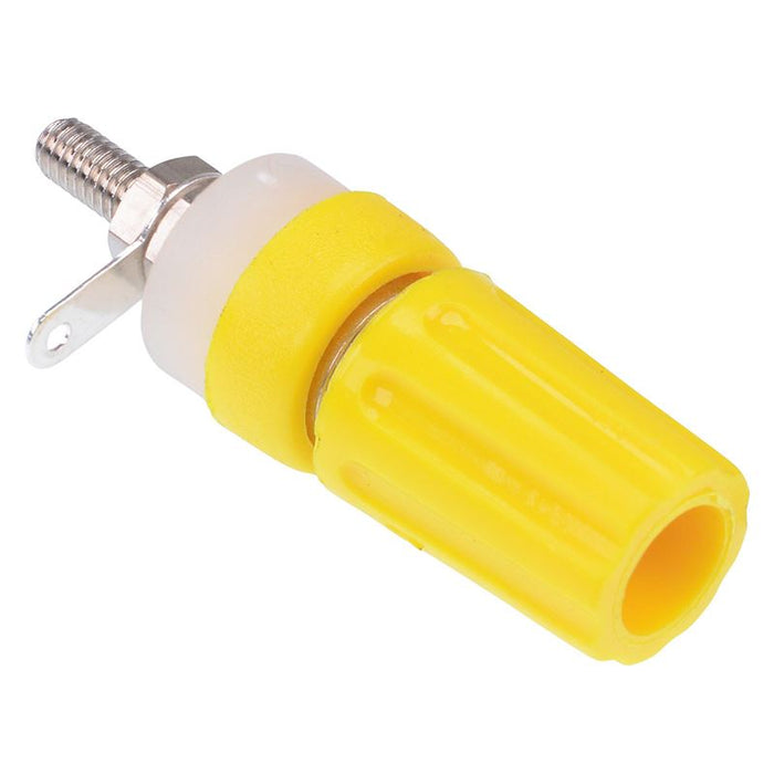 Yellow 4mm Binding Post Socket 15A CL1512