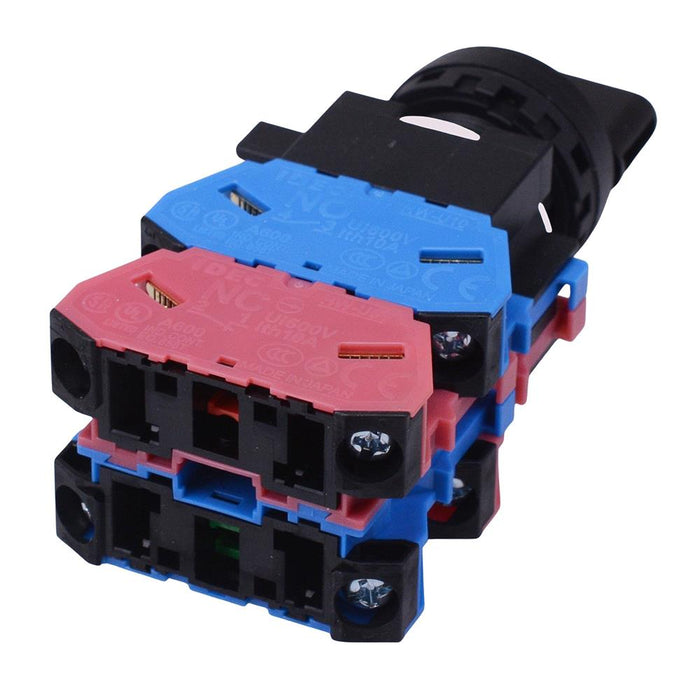 HW1S-5TF22N3 22mm 5 Position Maintained Selector Switch 2NO-2NC IDEC