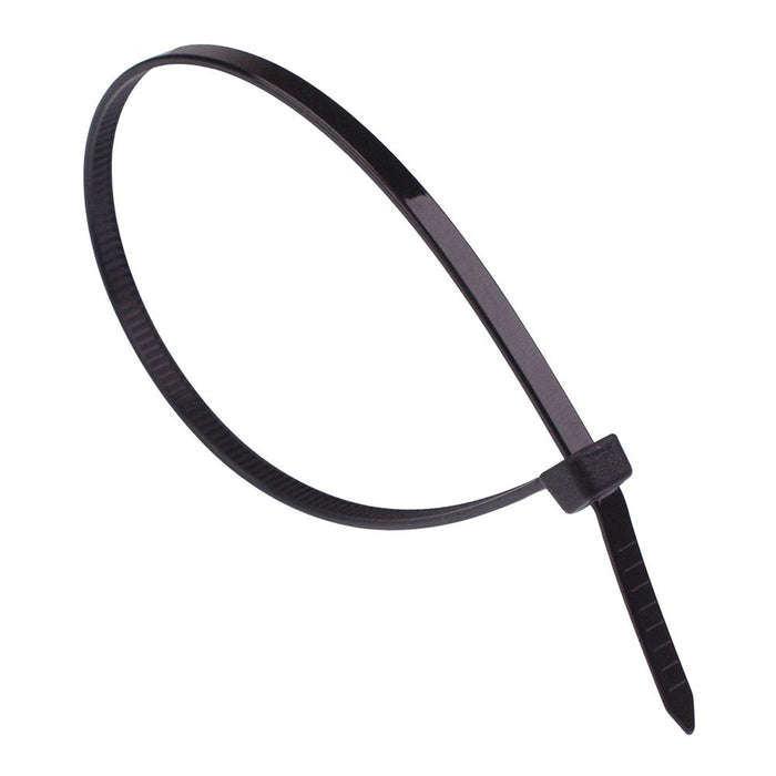 3.6mm x 200mm Black Cable Tie - Pack of 100