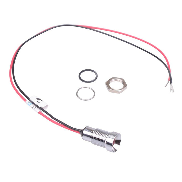 Q8R5CXXHR06E Hyper Bright Red Recessed 8mm 6VDC LED Panel Indicator IP67 APEM