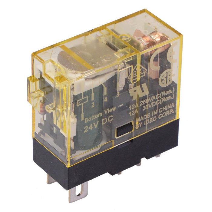 RJ1S-CLD-D24 24VDC Plug In Slim Power Industrial Relay Diode 12A SPDT IDEC