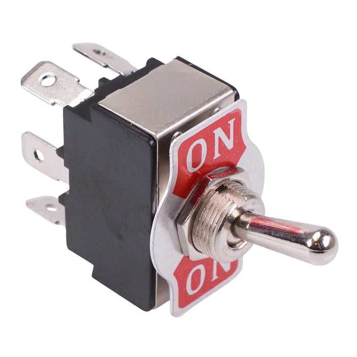 R13-28B-01 On-On 12mm Toggle Switch DPDT 20A 12VDC