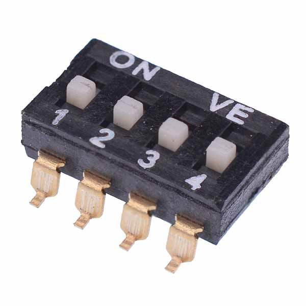 4 Way SMD DIL Switch 2.54mm