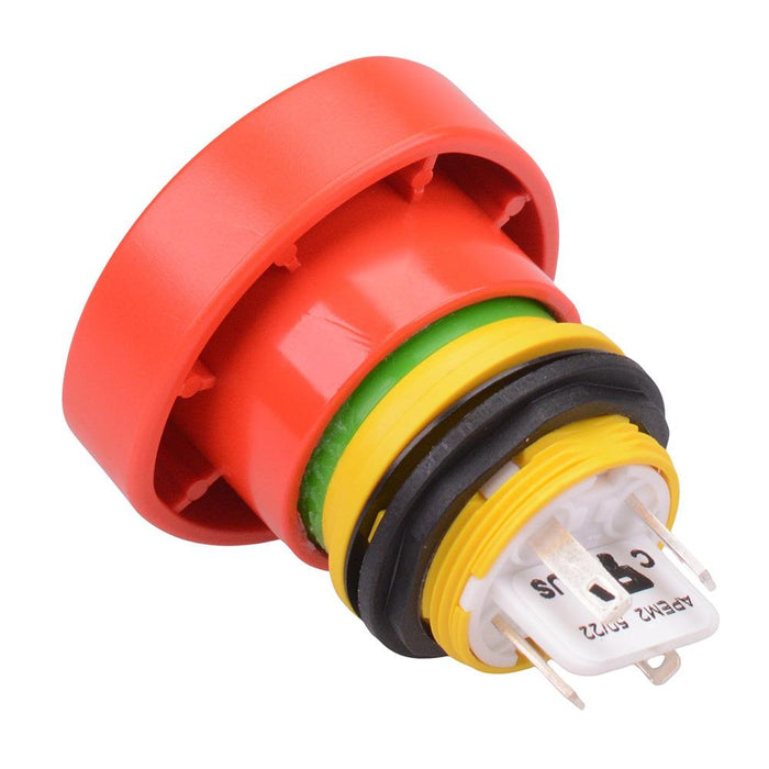 EC-AMA-F-013-A Red Triangle 22mm Emergency Stop Switch IP65 APEM