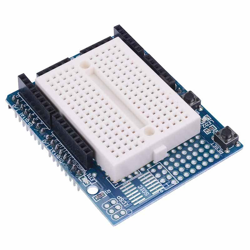 ProtoShield with Mini Breadboard compatible with Arduino UNO models ...