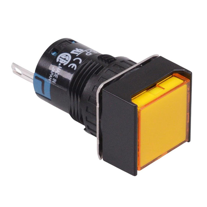 AL6Q-P1PY Yellow 16mm 5VDC Square Pilot Light IP65 IDEC