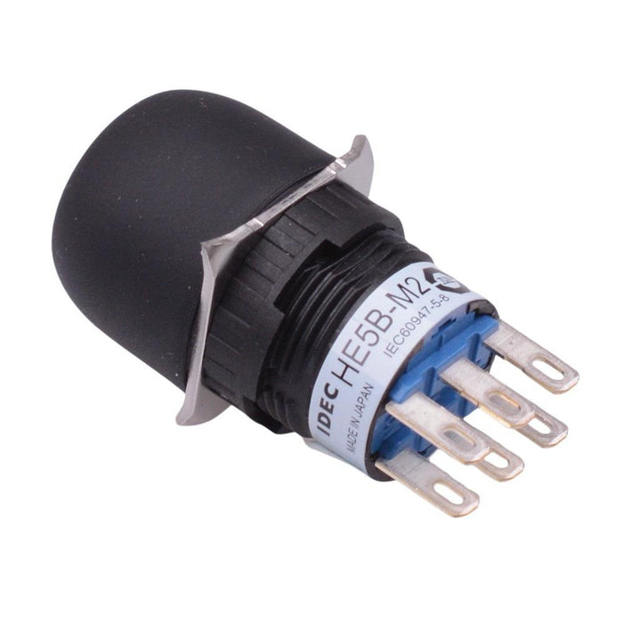 HE5B-M2PB Black Double 3-Position 16mm Round Enabling Switch IDEC