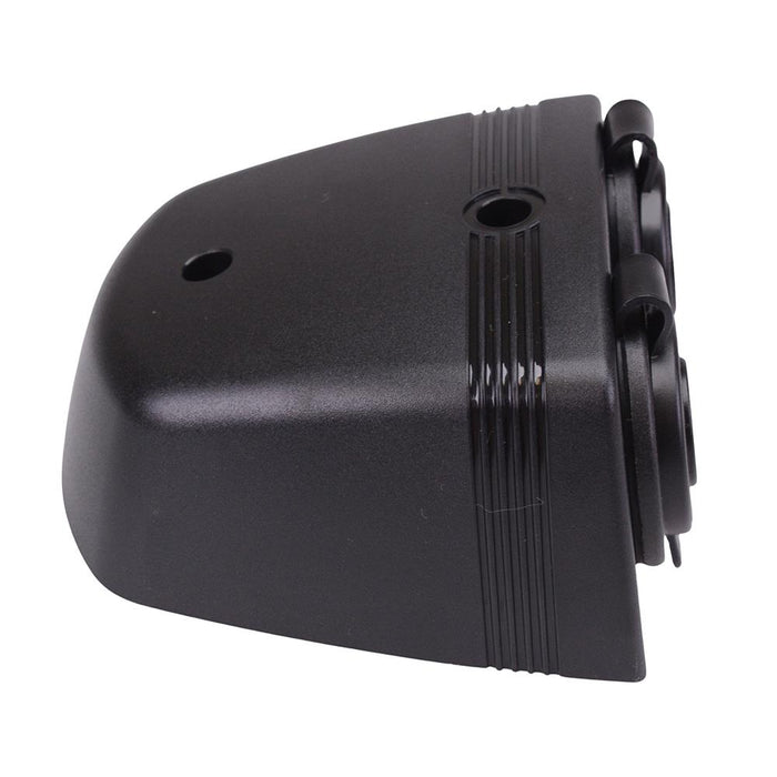 Dual USB-A + Cigarette Lighter Socket Surface Mount 12V/24V A13-142194BHD-BB3