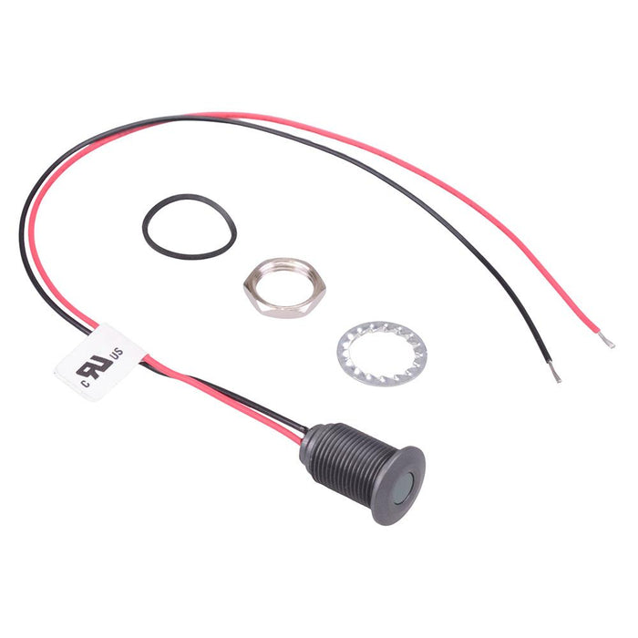 Q10F5ACXXG24E Green 10mm 24VDC LED Panel Indicator IP67 APEM