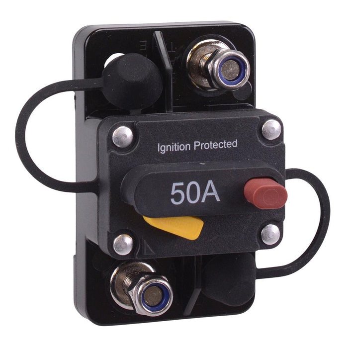 50A Mini Surface Mount Manual Reset On-Off Circuit Breaker IP66