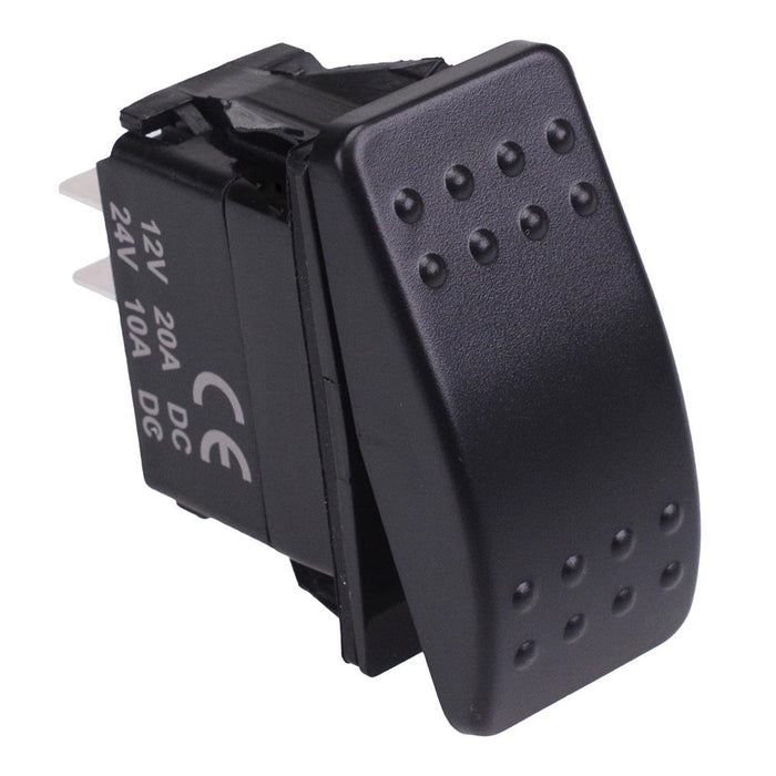 On-Off Automotive Rocker Switch DPST 10A 12-24V IP68