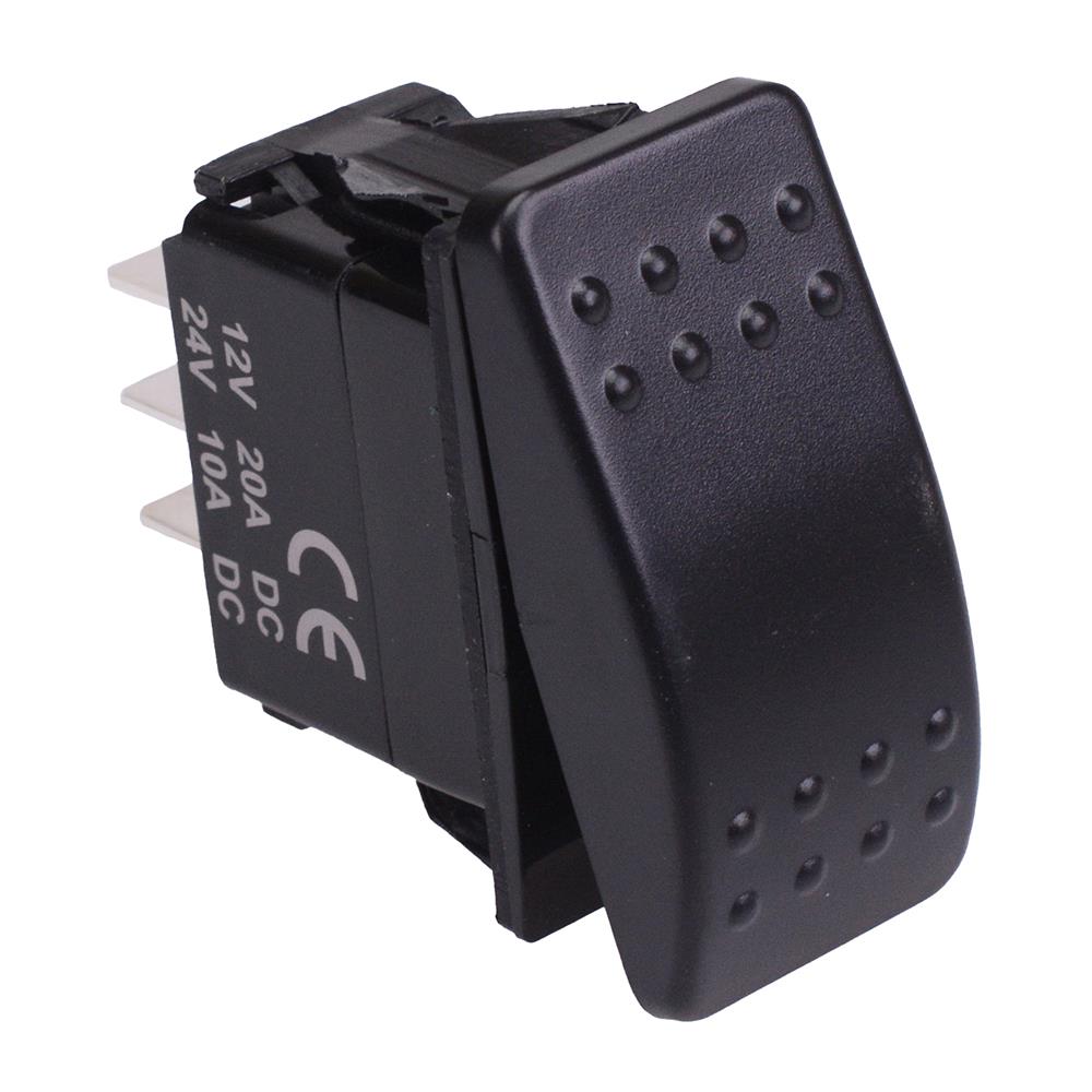 On-Off-On Automotive Rocker Switch DPDT 10A 12-24V IP68 — Switch ...