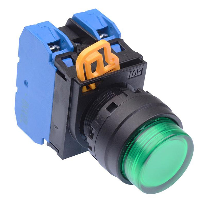 IDEC Green 12V illuminated 22mm Momentary Push Button Switch 2NO IP65 YW1L-M2E20Q3G