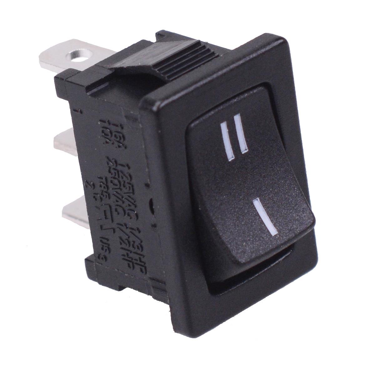 On-On Rectangle Rocker Switch SPDT 10A 250VAC R13-66C-02 — Switch ...