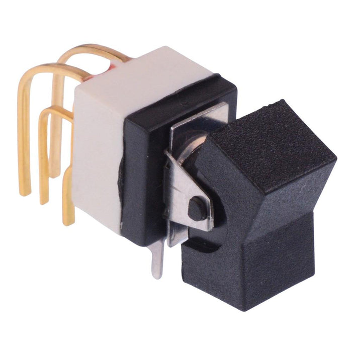 SWW249CD6X653 APEM Black On-Off-On Washable PCB Miniature Toggle Switch DPDT 0.4A 20V