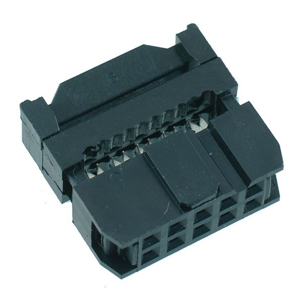 10-Way IDC Cable Mounting Socket 2.54mm Pitch