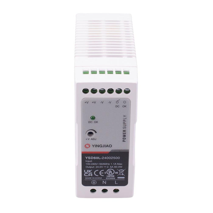 24VDC 60W Slim DIN Rail Power Supply