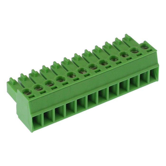 12-Way 3.81mm Right Angle Pluggable Terminal Block 8A 300V
