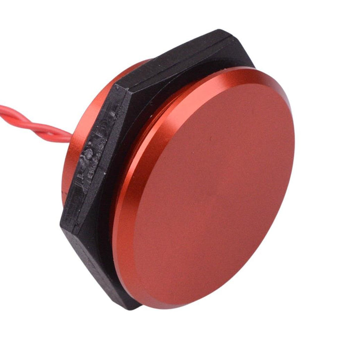 PBAM1AF6002 APEM Red Momentary NO 30mm Piezo Switch Prewired IP68