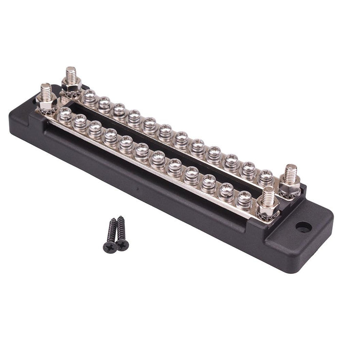 Dual 12 Way 150A Power Distribution Busbar 300VAC / 48VDC