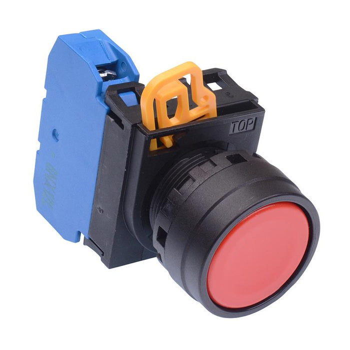 YW1B-M1E10R Red 22mm Momentary Push Button Switch NO IP65 IDEC