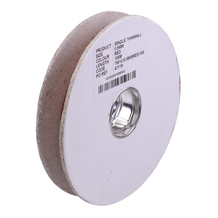 Red 0.5mm² Thin Wall Cable 16/0.2mm 100M