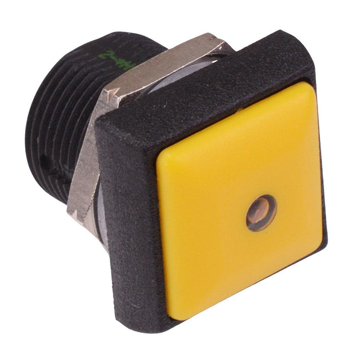 IRC3S452L0Y APEM Yellow LED Yellow Button Square 16mm Momentary NO Push Button Switch IP67